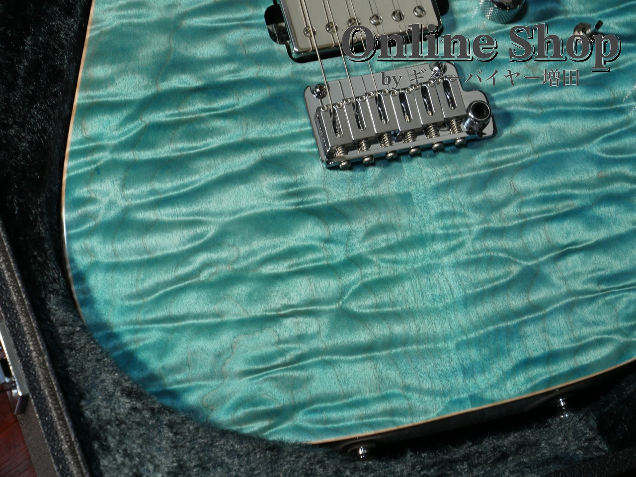 USED 2022 Schecter Exceed EX-5B-24-CTM-VTR 5A Quilted Maple & Pau Ferro Neck Calibean Blue / Trans White