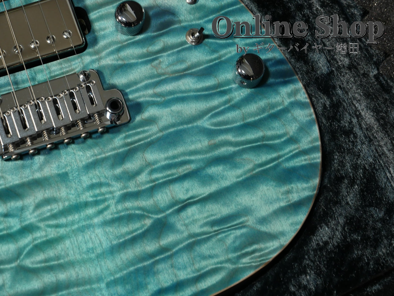 USED 2022 Schecter Exceed EX-5B-24-CTM-VTR 5A Quilted Maple & Pau Ferro Neck Calibean Blue / Trans White