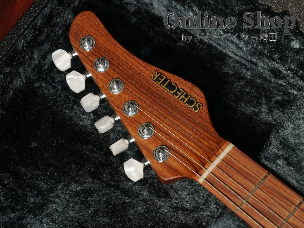 USED 2022 Schecter Exceed EX-5B-24-CTM-VTR 5A Quilted Maple & Pau Ferro Neck Calibean Blue / Trans White