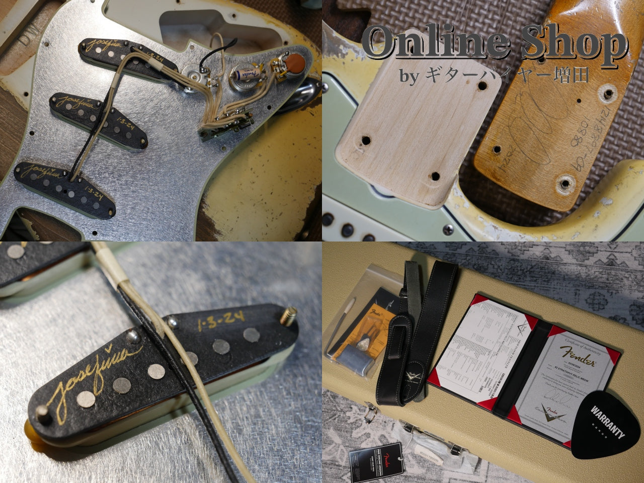 USED 2024 Fender Custom Shop MBS "Dale Wilson" 1962 Stratocaster Heavy Relic Aged Olympic White