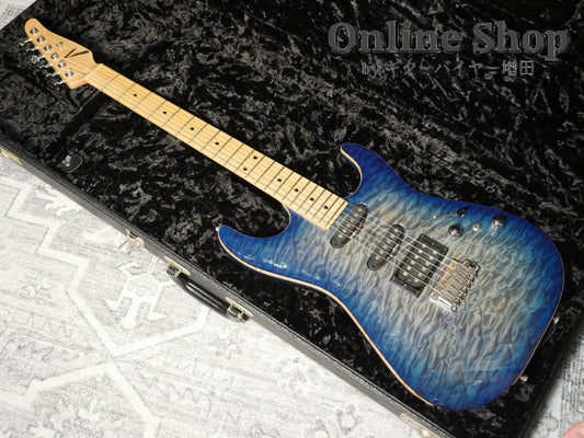 USED 2008 Tom Anderson Hollow Drop Top Jack's Blue Burst with Binding