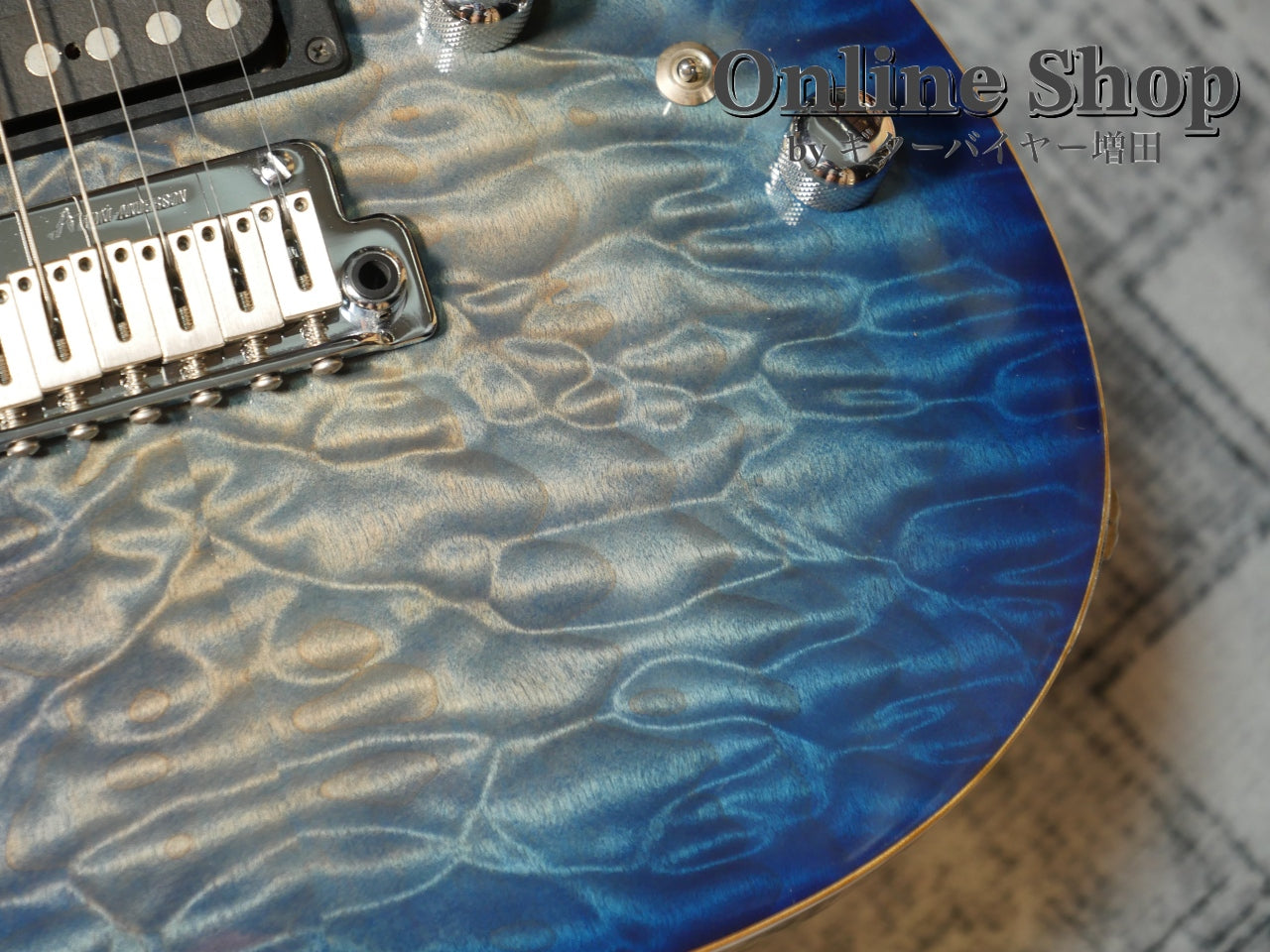 USED 2008 Tom Anderson Hollow Drop Top Jack's Blue Burst with Binding