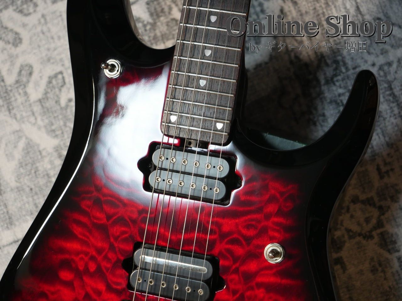 USED 2013 MusicMan BFR John Petrucci Quilt Ruby