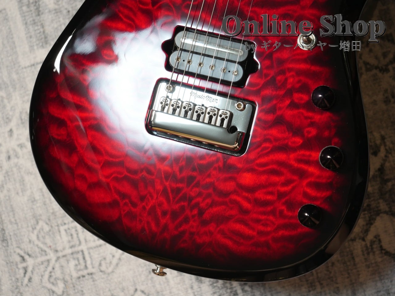USED 2013 MusicMan BFR John Petrucci Quilt Ruby