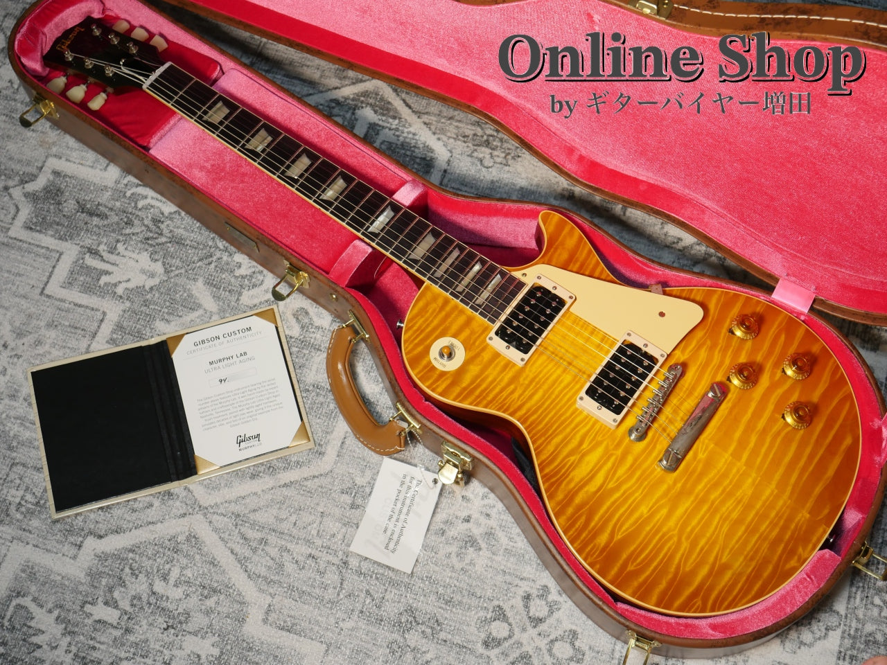 USED 2024 Gibson Custom Shop Murphy Lab 1959 Les Paul Reissue "AAAAA Quilt" Lemon Burst Ultra Light Aged