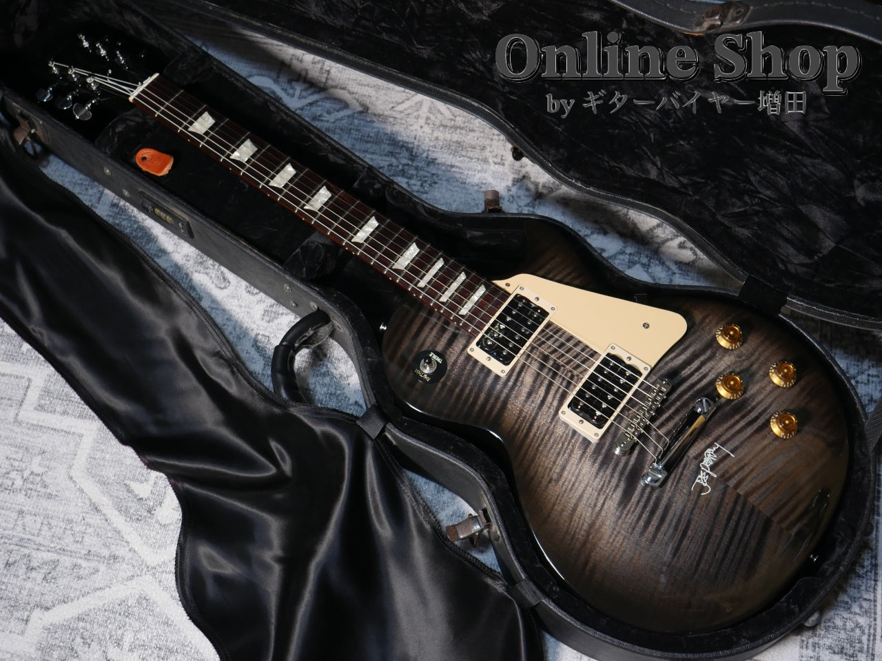 USED 1997 Gibson Joe Perry Les Paul Translucent Black Burst