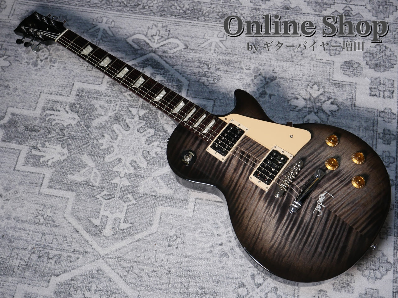 USED 1997 Gibson Joe Perry Les Paul Translucent Black Burst