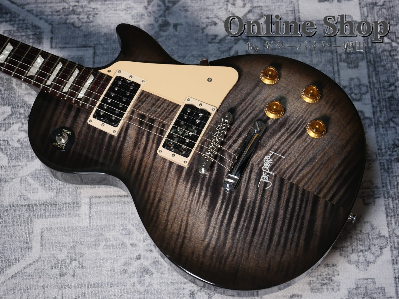 USED 1997 Gibson Joe Perry Les Paul Translucent Black Burst