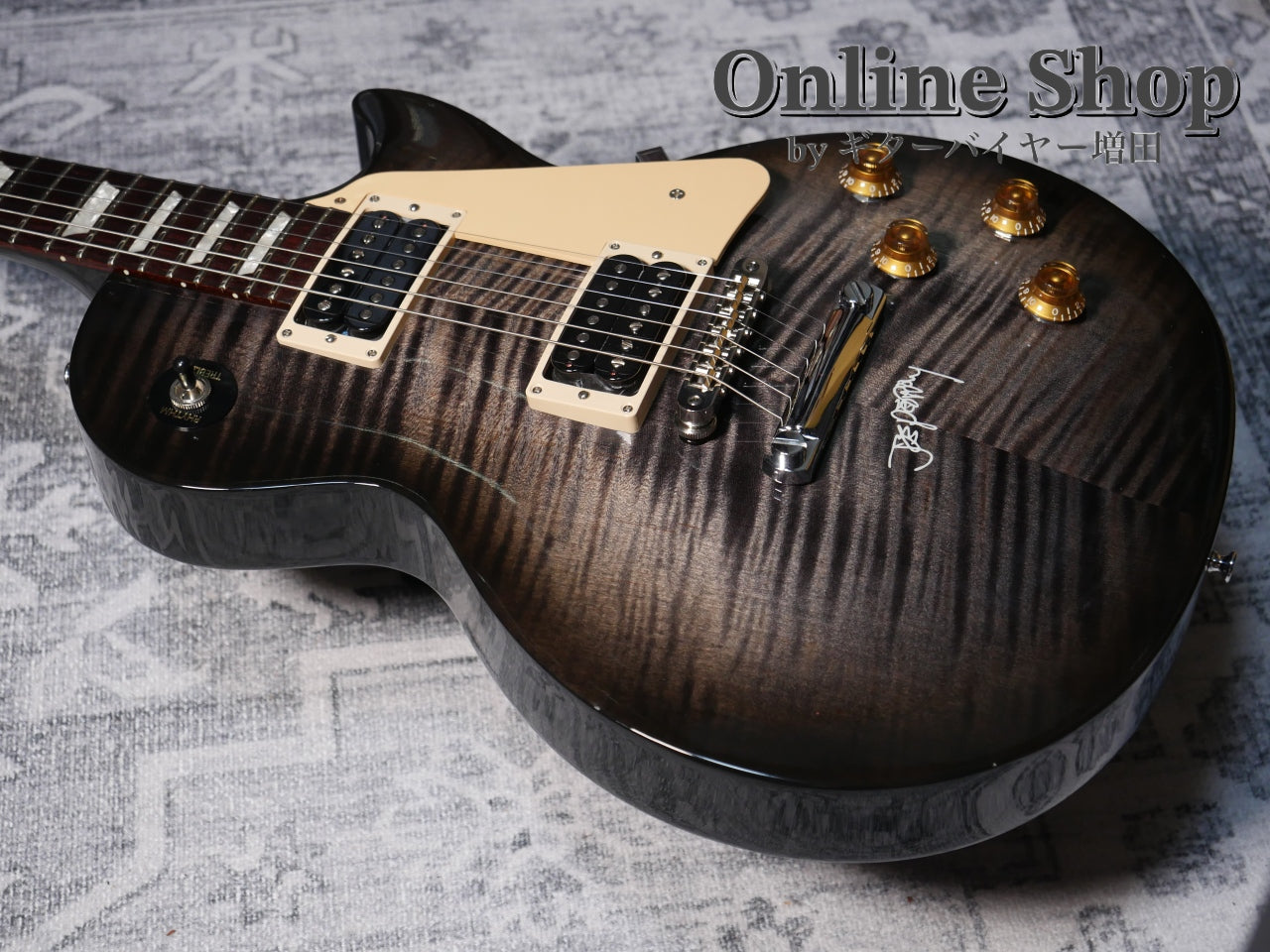 USED 1997 Gibson Joe Perry Les Paul Translucent Black Burst