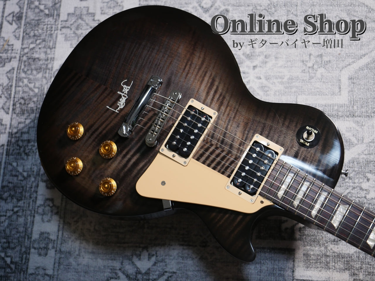 USED 1997 Gibson Joe Perry Les Paul Translucent Black Burst