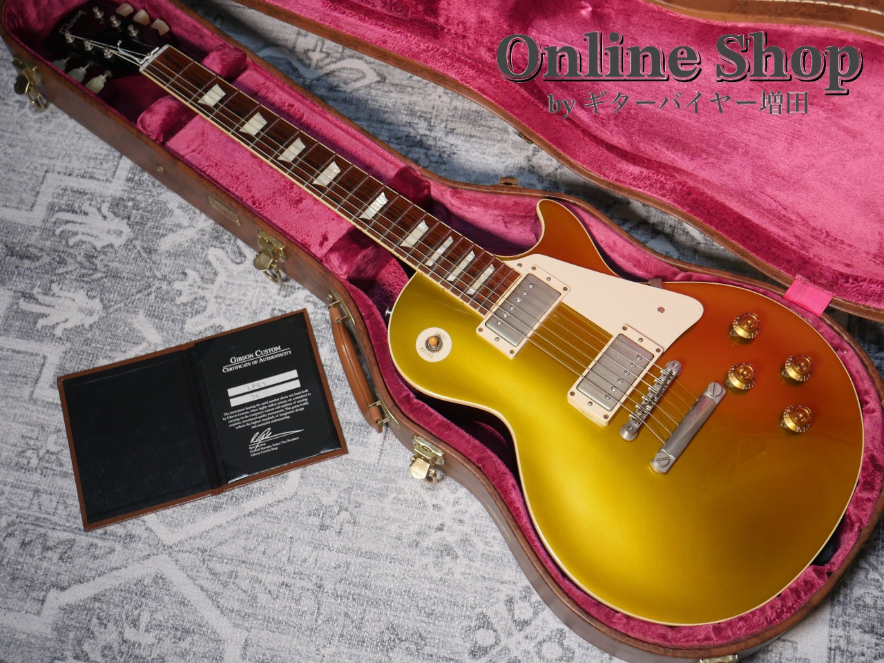 USED 2014 Gibson Custom Shop Historic Collection 1957 Les Paul Goldtop Reissue Antique Gold / Dark Back VOS