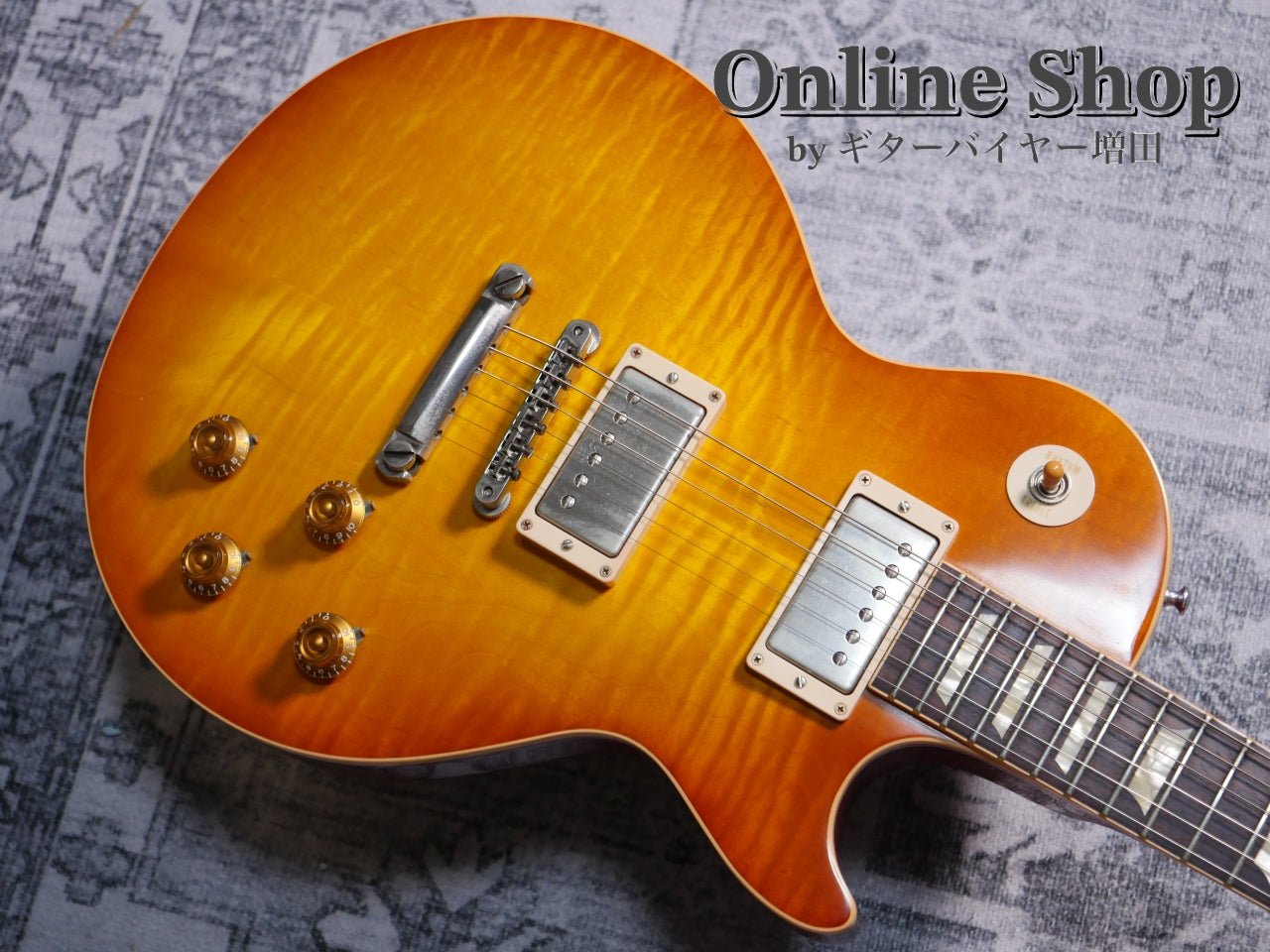 USED 2012 Gibson Custom Shop Limited Run 1958 Les Paul Standard Reissue Lightly Figured w/Push Pull Orange Sunset Fade VOS