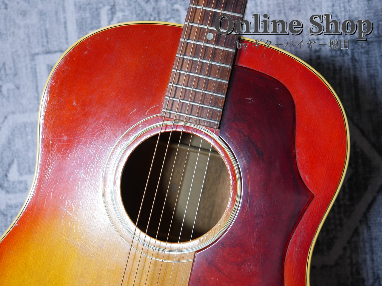VINTAGE 1965 Gibson J-45 Cherry Sunburst