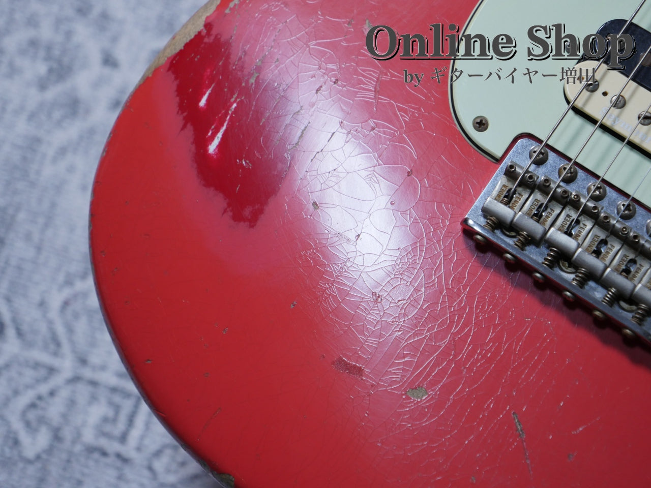USED 2016 Fender Custom Shop MBS 1961 Stratocaster "22Frets" HSS Relic Fiesta Red by Todd Krause
