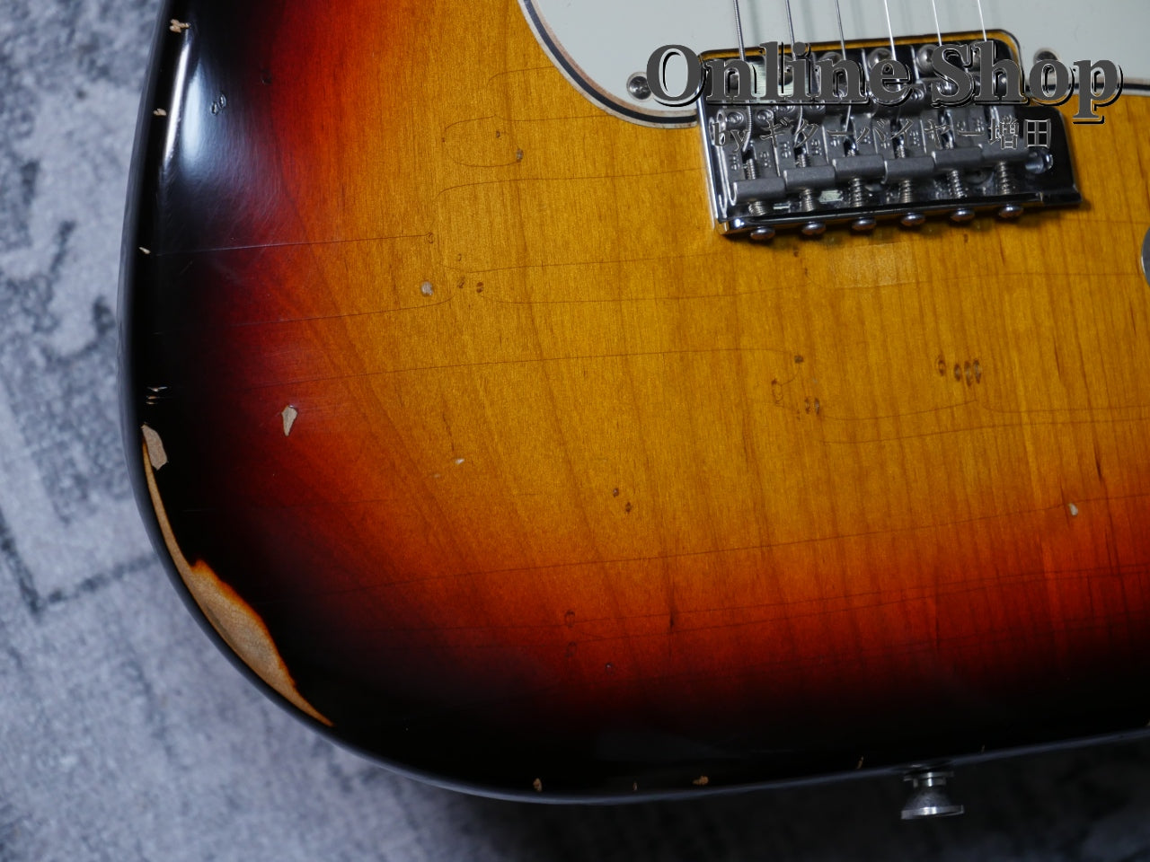 USED 2023s RS Guitarworks Contour Greenguard 3Tone Sunburst "Road Killed"