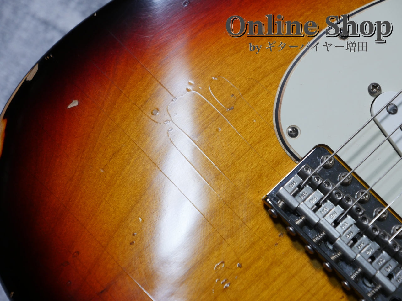 USED 2023s RS Guitarworks Contour Greenguard 3Tone Sunburst "Road Killed"