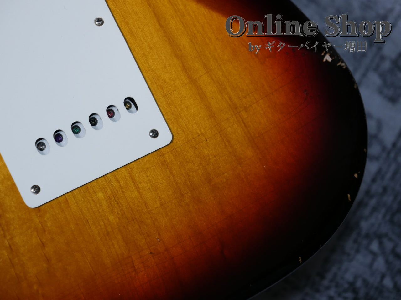 USED 2023s RS Guitarworks Contour Greenguard 3Tone Sunburst "Road Killed"