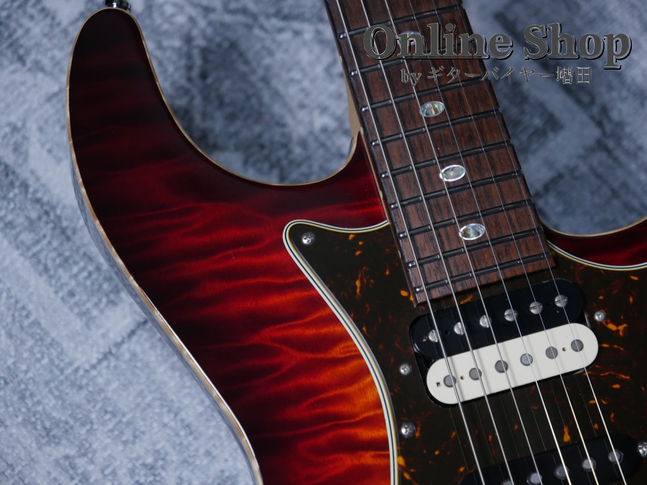 USED 2017 Freedom Custom Guitar Research Hydra 2-Point "Premium Quilt Maple" 日の出(HD)/MH