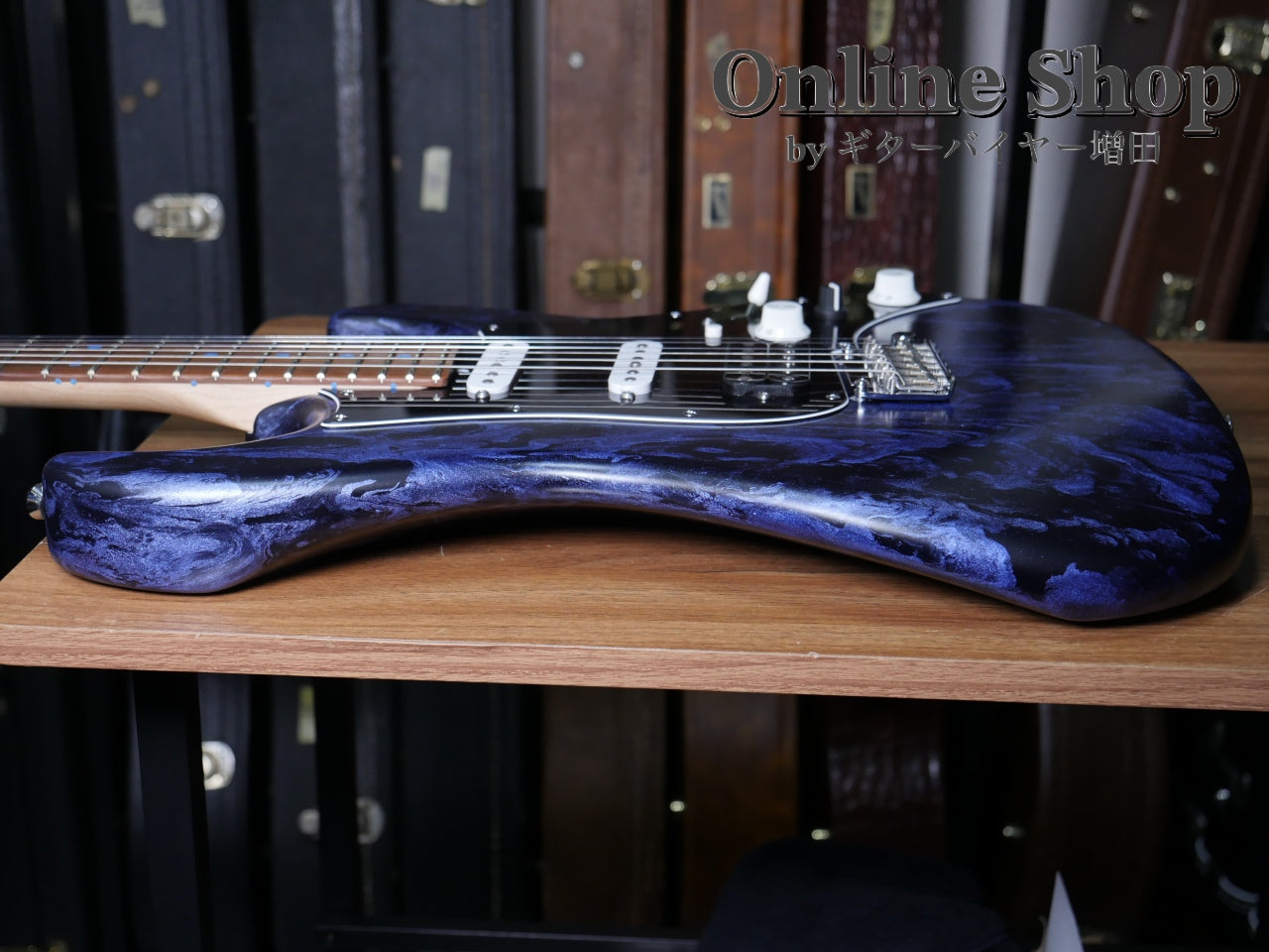 USED 2022 James Tyler USA Studio Elite HD Black Shmear with Royal Blue Tint