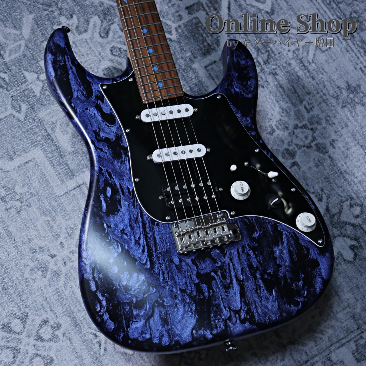 USED 2022 James Tyler USA Studio Elite HD Black Shmear with Royal Blue Tint