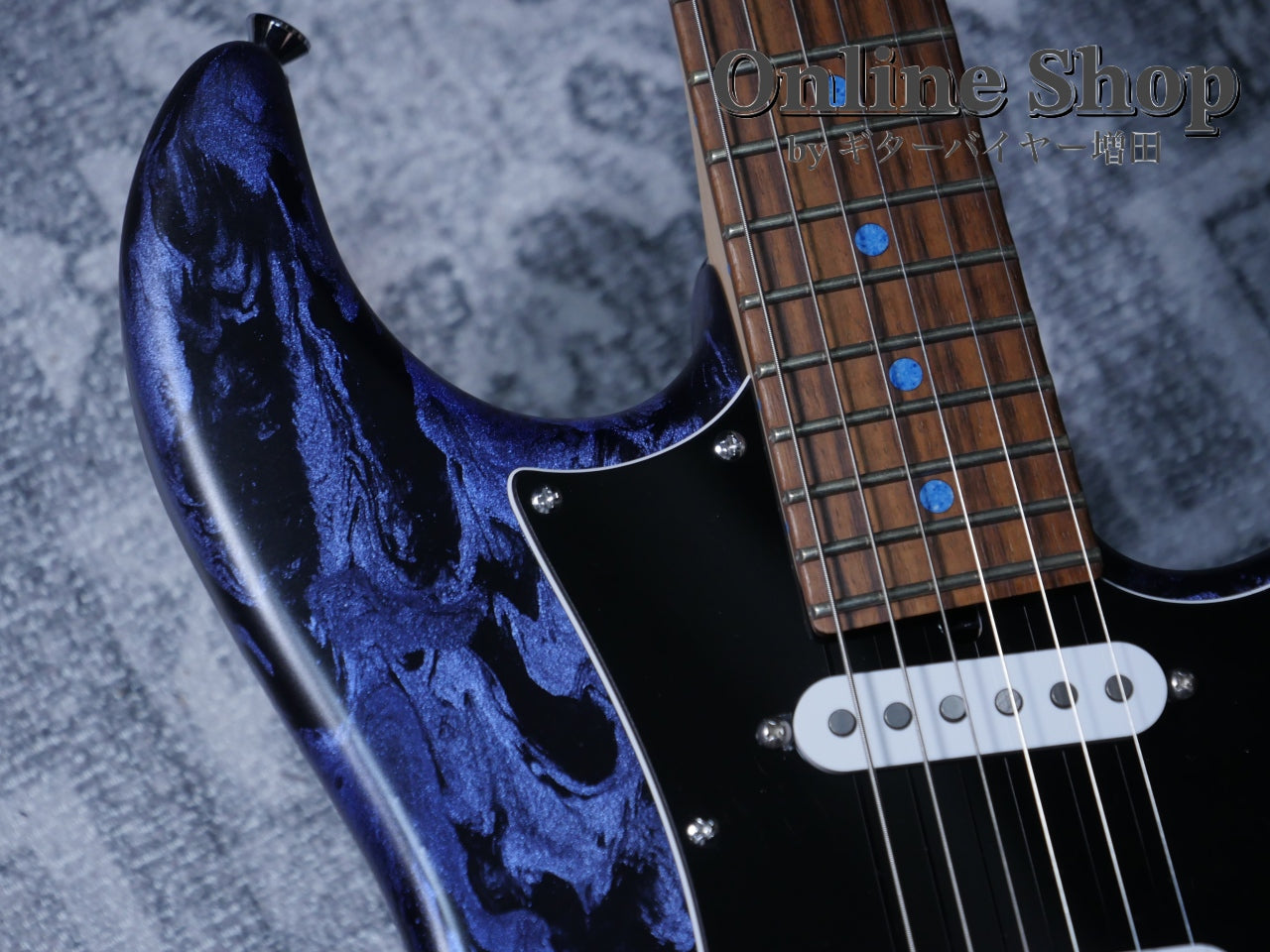 USED 2022 James Tyler USA Studio Elite HD Black Shmear with Royal Blue Tint