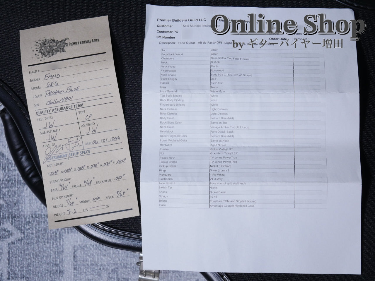 USED 2016 fano Alt De Fact GF6 Light Distress Pelham Blue