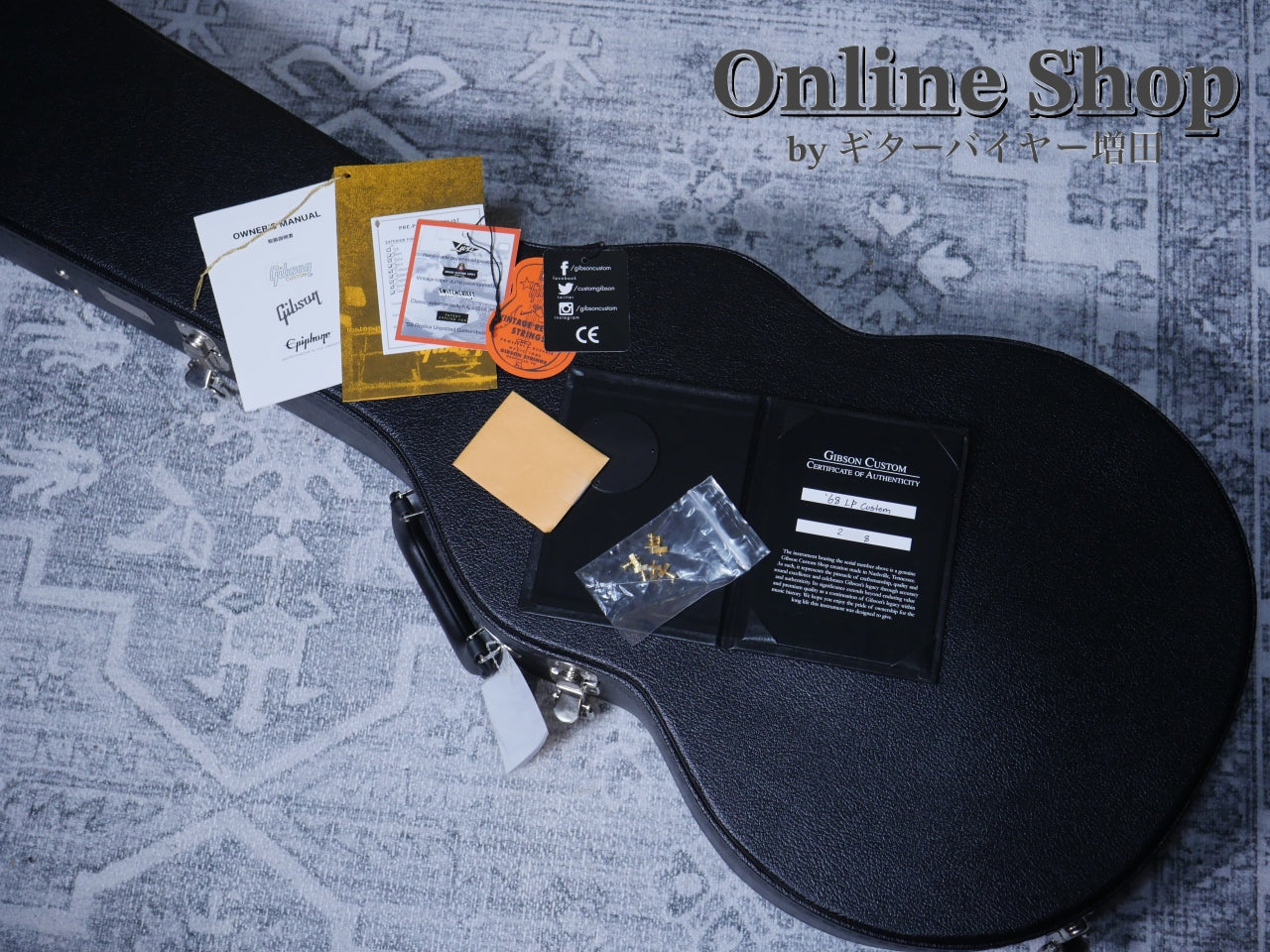 USED 2022 Gibson Custom Shop Japan Limited 1968 Les Paul Custom Reissue Vintage Gloss