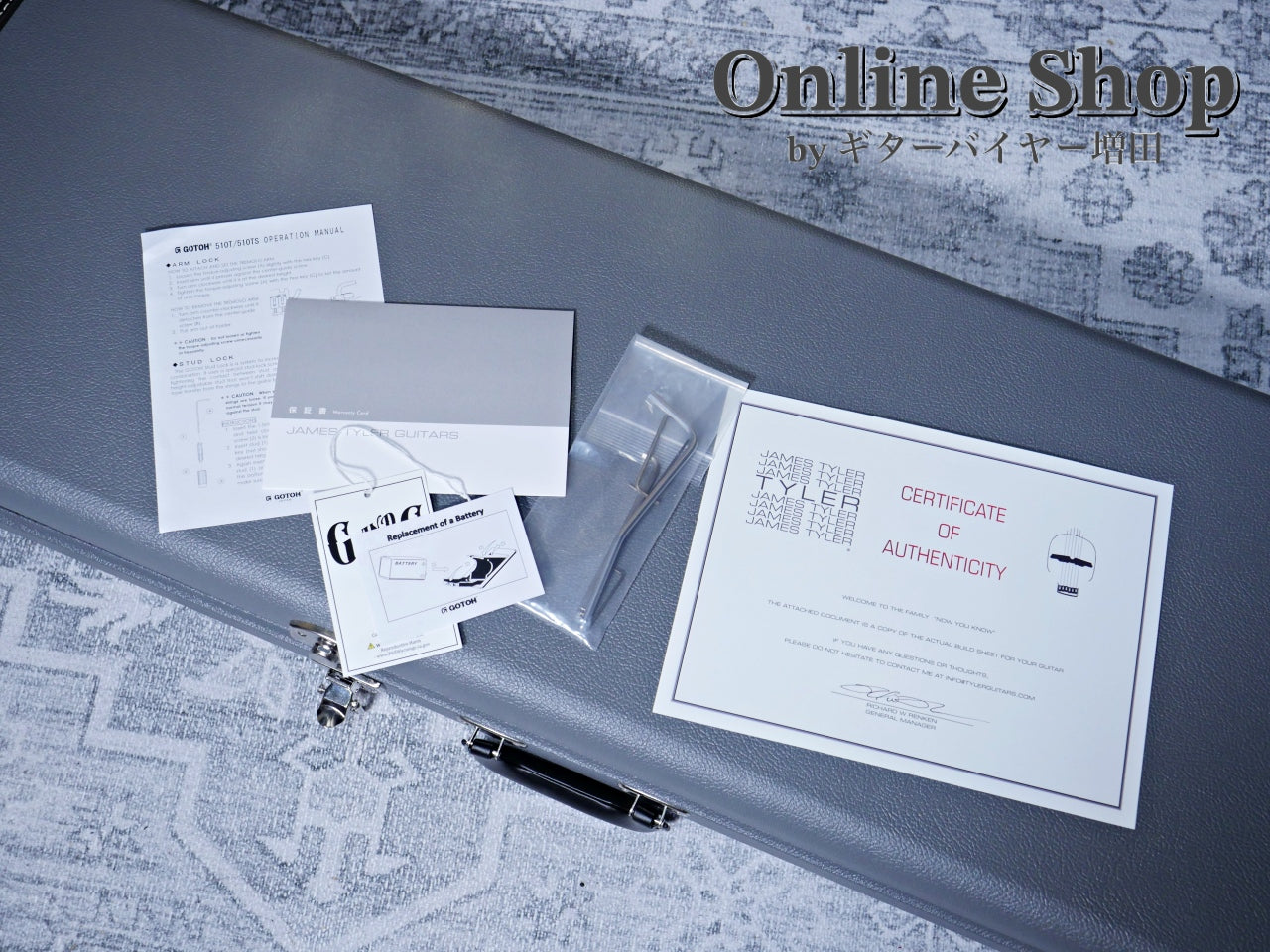 USED 2024 James Tyler USA Studio Elite QMT "Full Option w/JTO Pickups" Transparent Jimburst