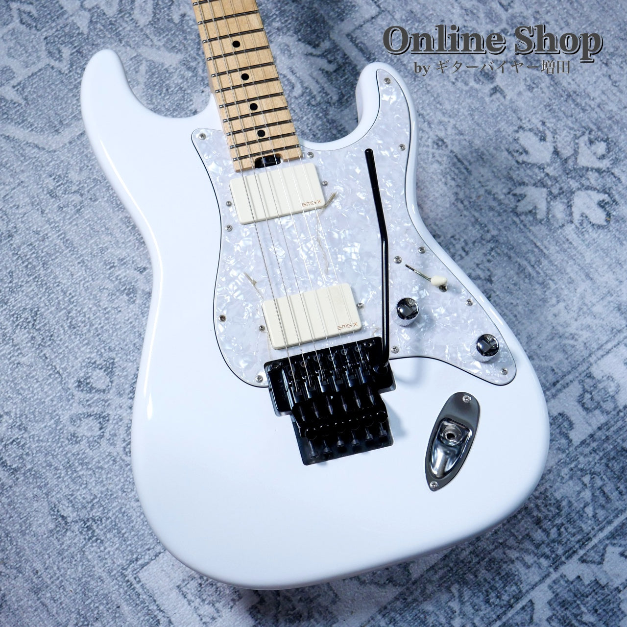 【たこ】combat guitars カスタムオーダーSTタイプ ストラト USED 2010s Combat Custom Order ST type FRT White / Maple – ギター