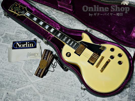 【HOLD】VINTAGE 1975 Gibson Les Paul Custom Polaris White "Mint Condition"