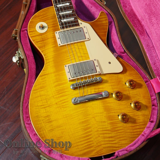 USED 2015 Gibson Custom Shop "True Historic" 1958 Les Paul Reissue Vintage Lemon Burst Vintage Gloss