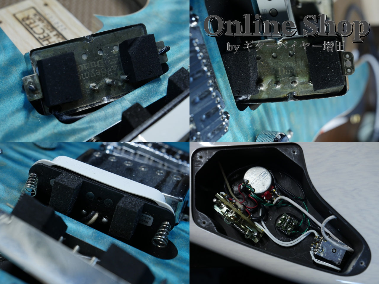USED 2022 Schecter Exceed EX-5B-24-CTM-VTR 5A Quilted Maple & Pau Ferro Neck Calibean Blue / Trans White