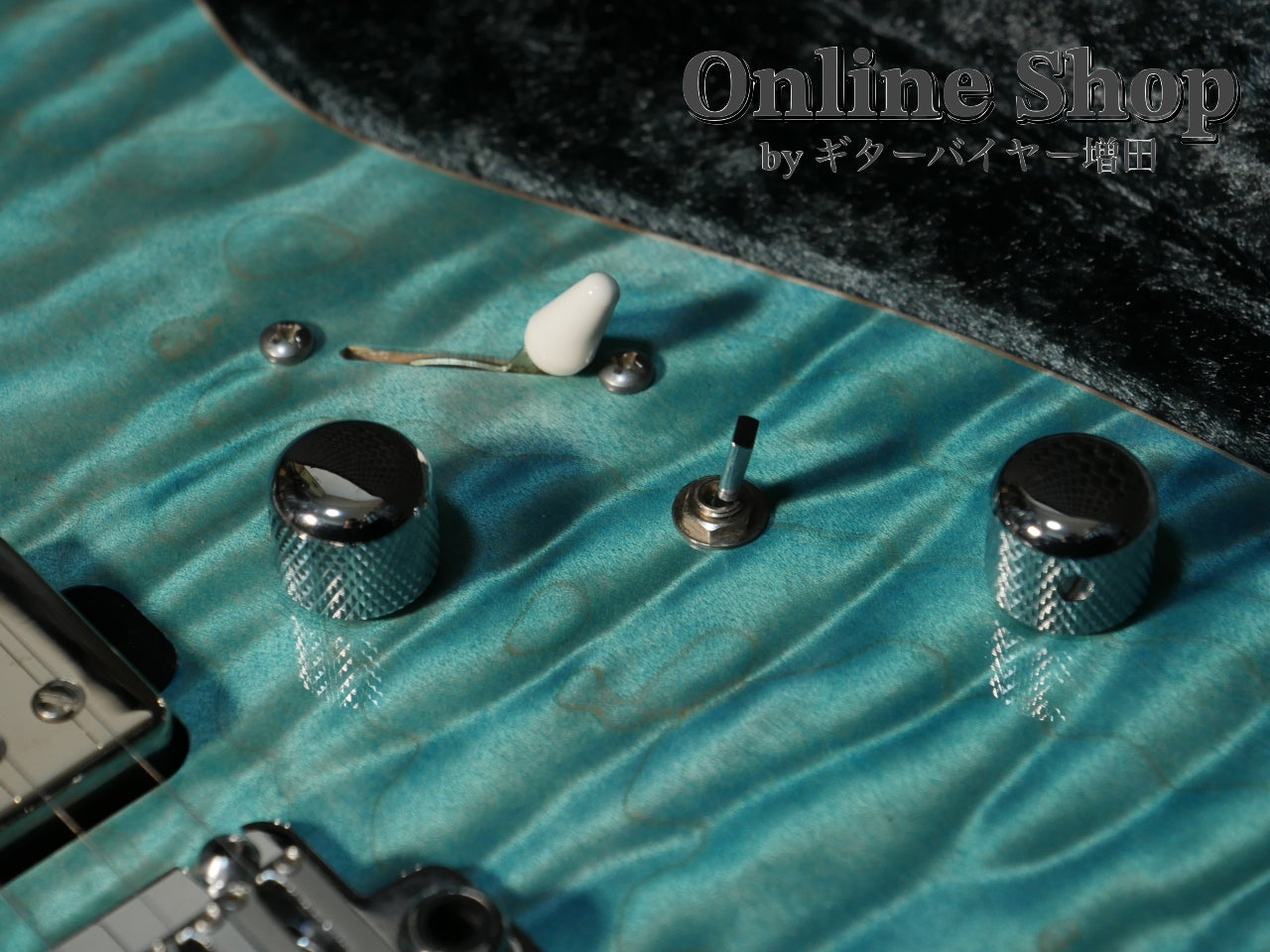 USED 2022 Schecter Exceed EX-5B-24-CTM-VTR 5A Quilted Maple & Pau Ferro Neck Calibean Blue / Trans White