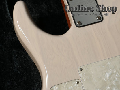 USED 2022 Schecter Exceed EX-5B-24-CTM-VTR 5A Quilted Maple & Pau Ferro Neck Calibean Blue / Trans White