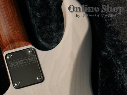 USED 2022 Schecter Exceed EX-5B-24-CTM-VTR 5A Quilted Maple & Pau Ferro Neck Calibean Blue / Trans White