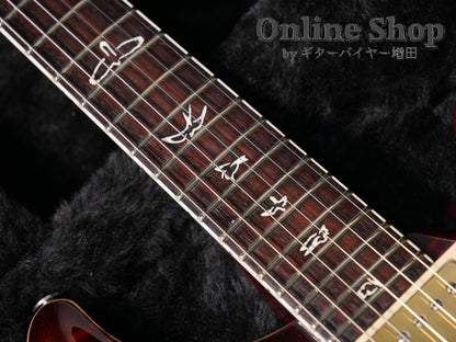 USED 2010 Paul Reed Smith "25th Anniversary" Custom 24 10Top Fire Red Burst