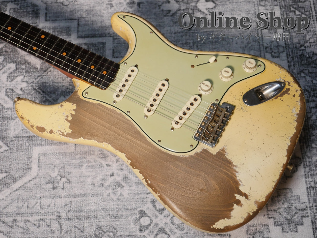 USED 2024 Fender Custom Shop MBS "Dale Wilson" 1962 Stratocaster Heavy Relic Aged Olympic White