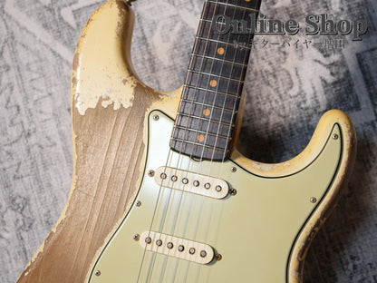 USED 2024 Fender Custom Shop MBS "Dale Wilson" 1962 Stratocaster Heavy Relic Aged Olympic White
