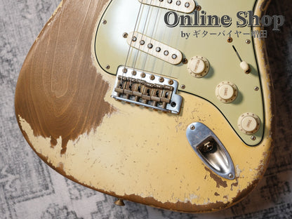 USED 2024 Fender Custom Shop MBS "Dale Wilson" 1962 Stratocaster Heavy Relic Aged Olympic White