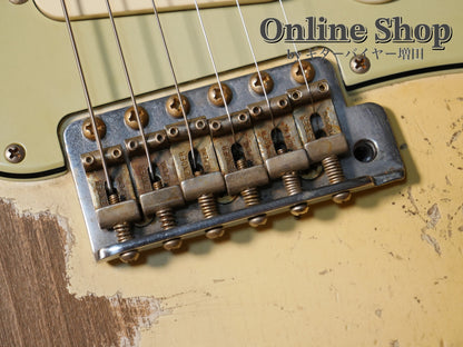 USED 2024 Fender Custom Shop MBS "Dale Wilson" 1962 Stratocaster Heavy Relic Aged Olympic White