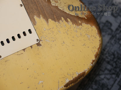 USED 2024 Fender Custom Shop MBS "Dale Wilson" 1962 Stratocaster Heavy Relic Aged Olympic White