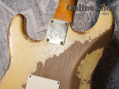 USED 2024 Fender Custom Shop MBS "Dale Wilson" 1962 Stratocaster Heavy Relic Aged Olympic White