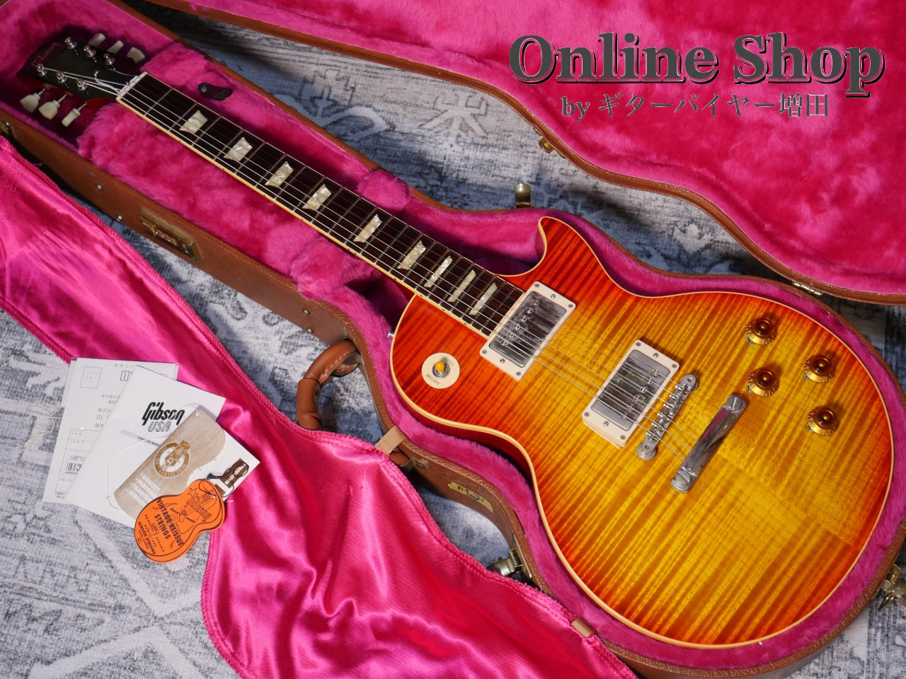 USED 1993 Gibson Custom Shop Historic Collection 1959 Les Paul Flametop Reissue "Murphy Era" Heritage Cherry Sunburst