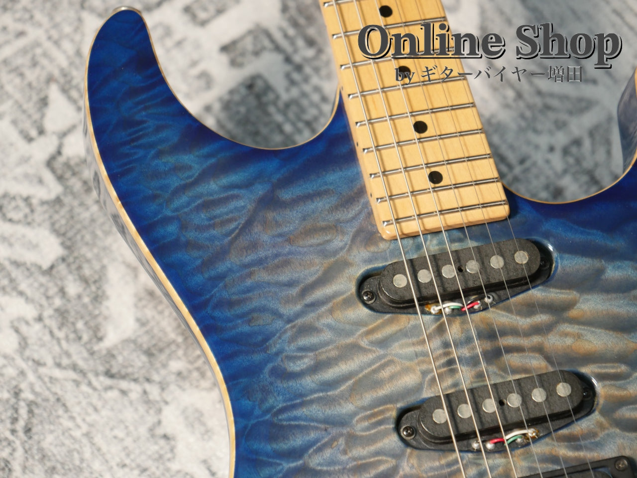 USED 2008 Tom Anderson Hollow Drop Top Jack's Blue Burst with Binding