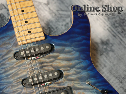 USED 2008 Tom Anderson Hollow Drop Top Jack's Blue Burst with Binding