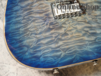 USED 2008 Tom Anderson Hollow Drop Top Jack's Blue Burst with Binding
