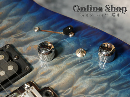USED 2008 Tom Anderson Hollow Drop Top Jack's Blue Burst with Binding