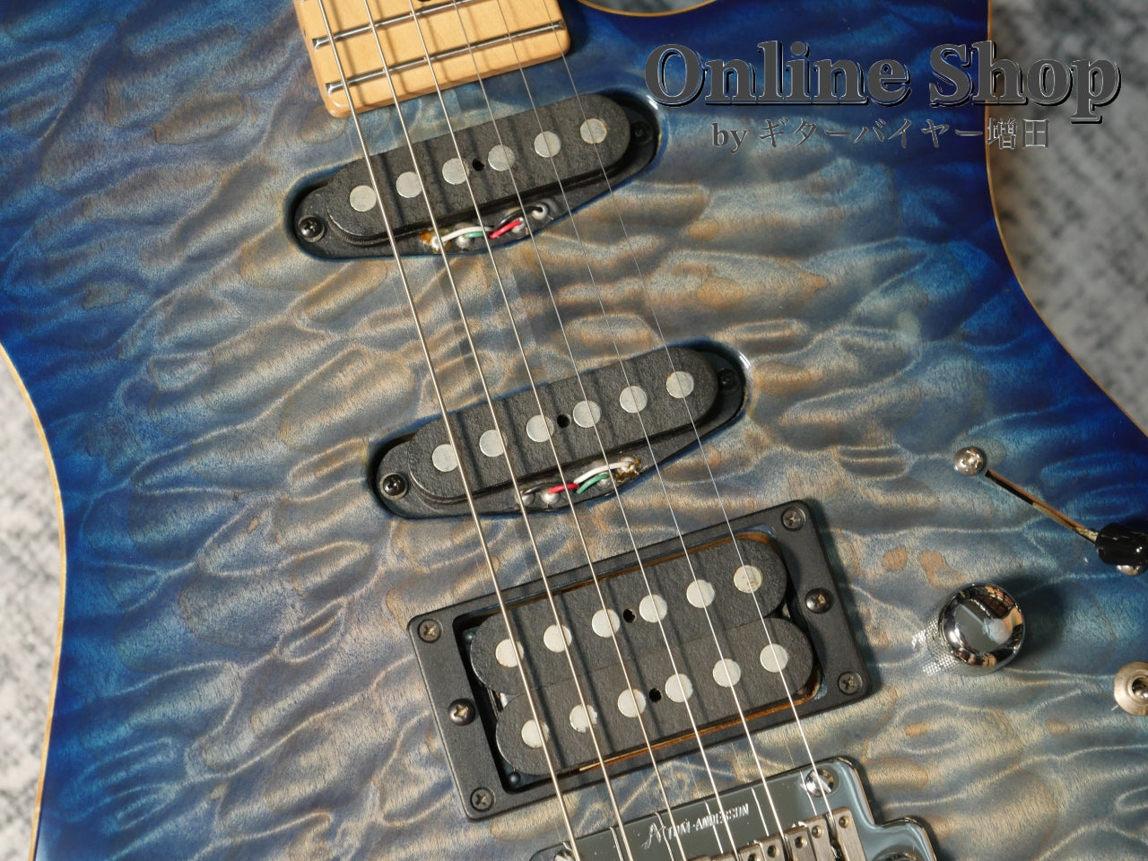 USED 2008 Tom Anderson Hollow Drop Top Jack's Blue Burst with Binding