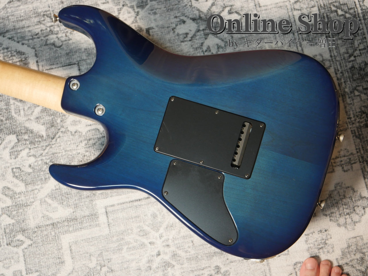 USED 2008 Tom Anderson Hollow Drop Top Jack's Blue Burst with Binding