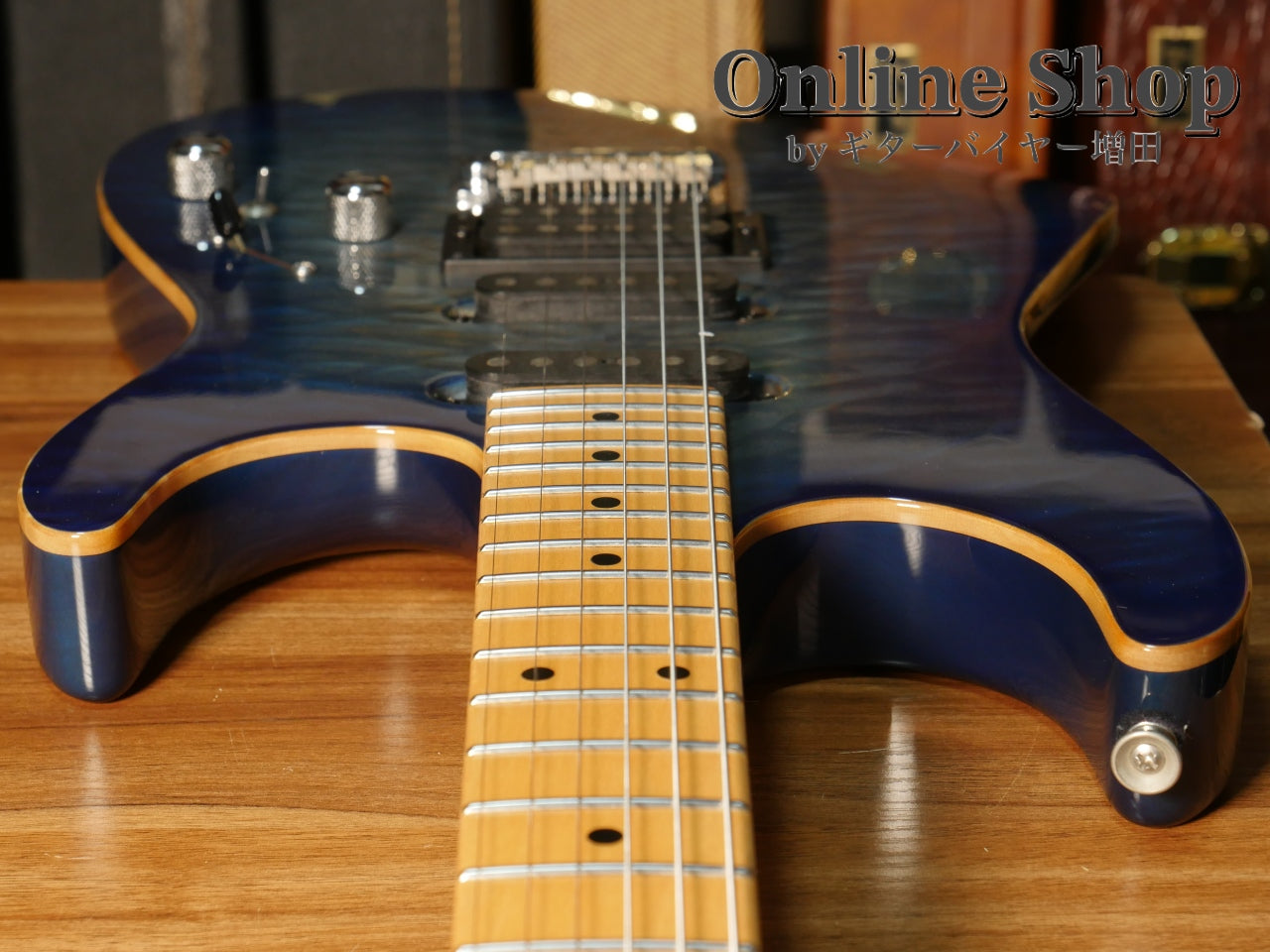 USED 2008 Tom Anderson Hollow Drop Top Jack's Blue Burst with Binding